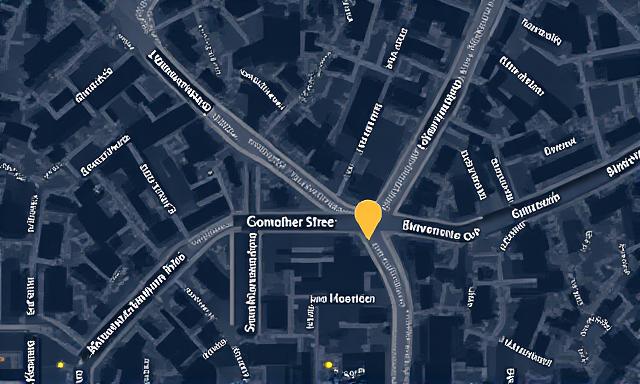 Map showing Bowyer Street area in London SE5